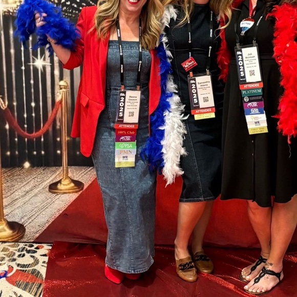 Elegant Strapless Blue jean Midi Dress - Picture 3 of 7